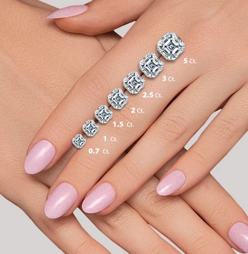 Lab-Grown 0.50Ct CVD Ascher Diamond Loose D Color, Clarity VS2, IGI Certified - Picture 3 of 6