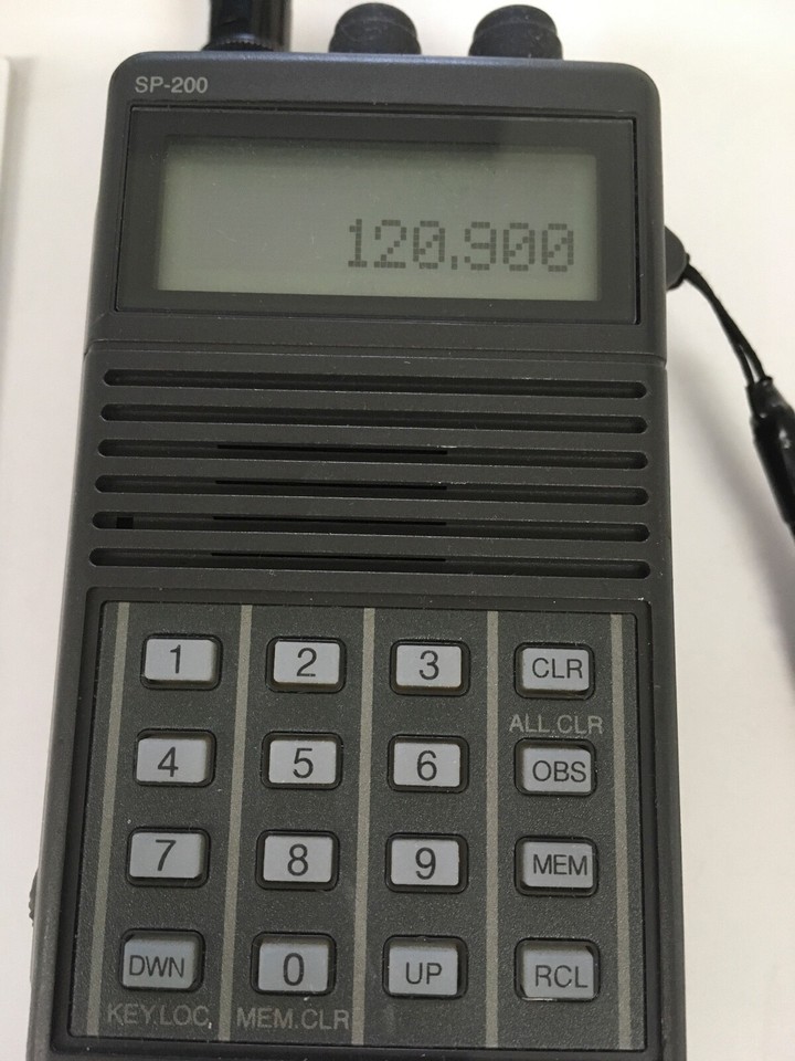 Sporty's SP200 Handheld aviation radio, used, excellent