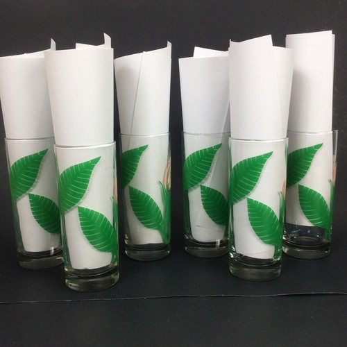 Juego de 6 vasos Mid Century madreselva amarilla vintage vaso brunch - Imagen 2 de 10