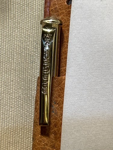 VINTAGE PIGSKIN LEATHER WALLET/Paper/Cards/Stamps & Kanoe Mech Pencil - Picture 5 of 5