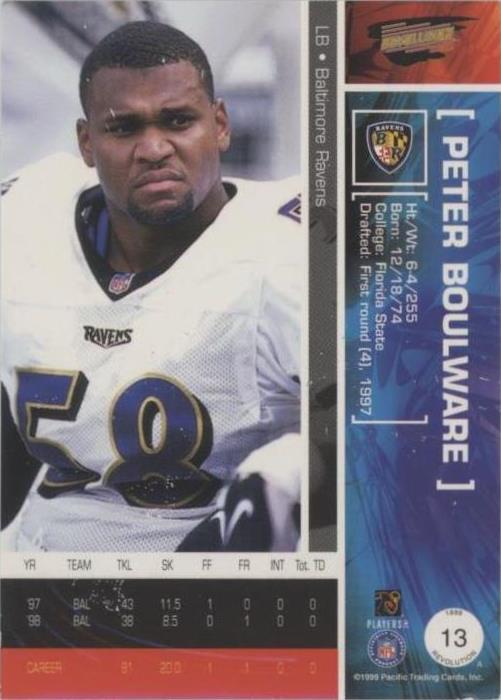 1999 Pacific Revolution Peter Boulware #13