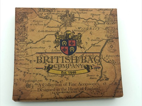 British Bag Company Hi Shine Black Leather Credit Card Holder NEW - Picture 3 of 3