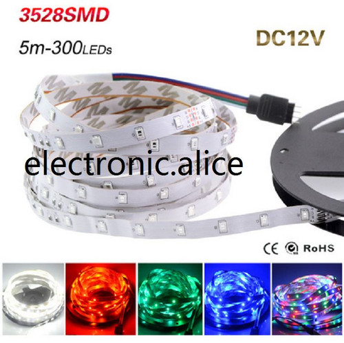 Wholesale 3528 SMD 60led/m Led Strip Light Non Waterproof Flexible DC 12V Lamp - Picture 1 of 7