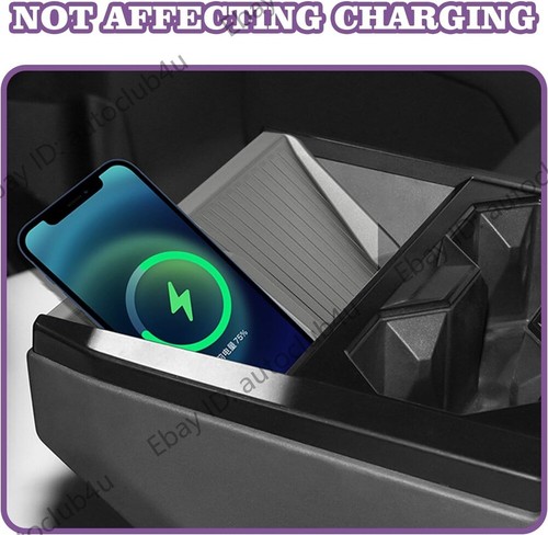 Car Interior Anti-Slip Wireless Charger Protective Pad For Tesla Cybertruck 2024 - Picture 3 of 8