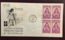 USA First Day of Issue Cover of The National Foundation for Infantile Paralysis.