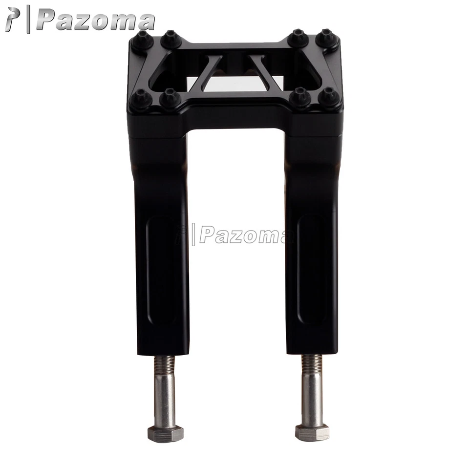 Elevadores de manillar de 4" 6" 8" 10" 12" 14" de alto abrazadera de tracción trasera para Harley Softail Foto 2 de 4