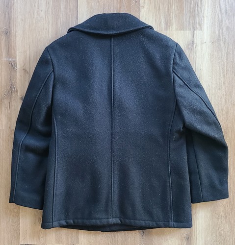 Original Schott Mint Women's Wool Blend Black Peacoat 750W - Size 12 (Men's 36) - Picture 2 of 4