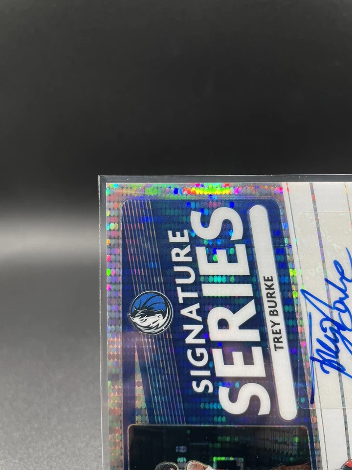 TREY BURKE 2020-21 Panini Optic SIGNATURE SERIES Auto Pulsar Prizm Mavs /17 🔥 - Image 4 of 4