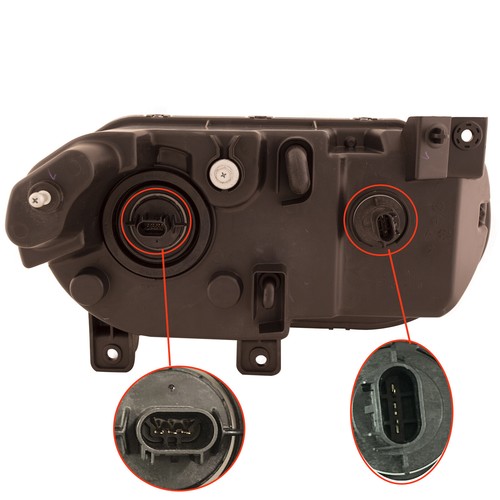 Headlight Halogen CAPA Right Hand Passenger Side Fits 2008-2014 Dodge Challenger - Picture 2 of 5