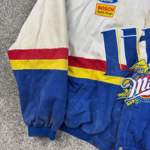 Vintage Chase Authentics Racing Jacket Mens 2XL Rusty Wallace Miller Lite NASCAR - Picture 3 of 11