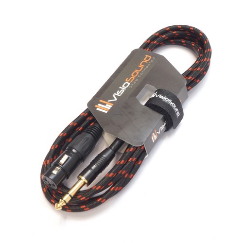 Female XLR to 6.35mm Stereo TRS Jack Lead / Balanced Signal / Audio Patch Cable - Picture 37 of 45