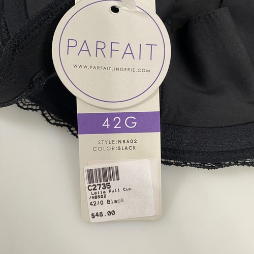 Parfait Womens Leila Full Cup Nursing Bra 42G NWT Black Underwire Lace Support - Picture 9 of 17