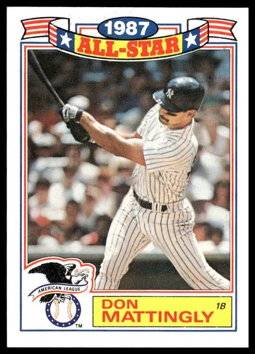 1988 Topps #2a Don Mattingly Glossy All-Stars New York Yankees Baseball - Picture 1 of 2