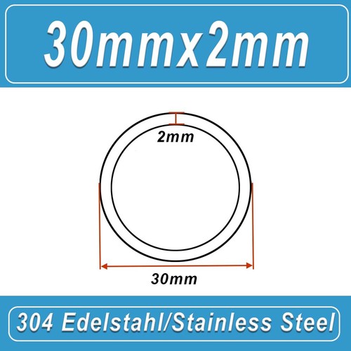 304 Stainless Steel Round Tube Length 100mm Metal Straight Pipe OD 8mm to 325mm - Picture 62 of 178