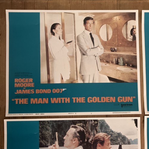 ORIGINAL JAMES BOND: MAN WITH GOLDEN GUN, SET OF 8 LOBBY CINEMA POSTERS, USA '74 - Picture 2 of 24