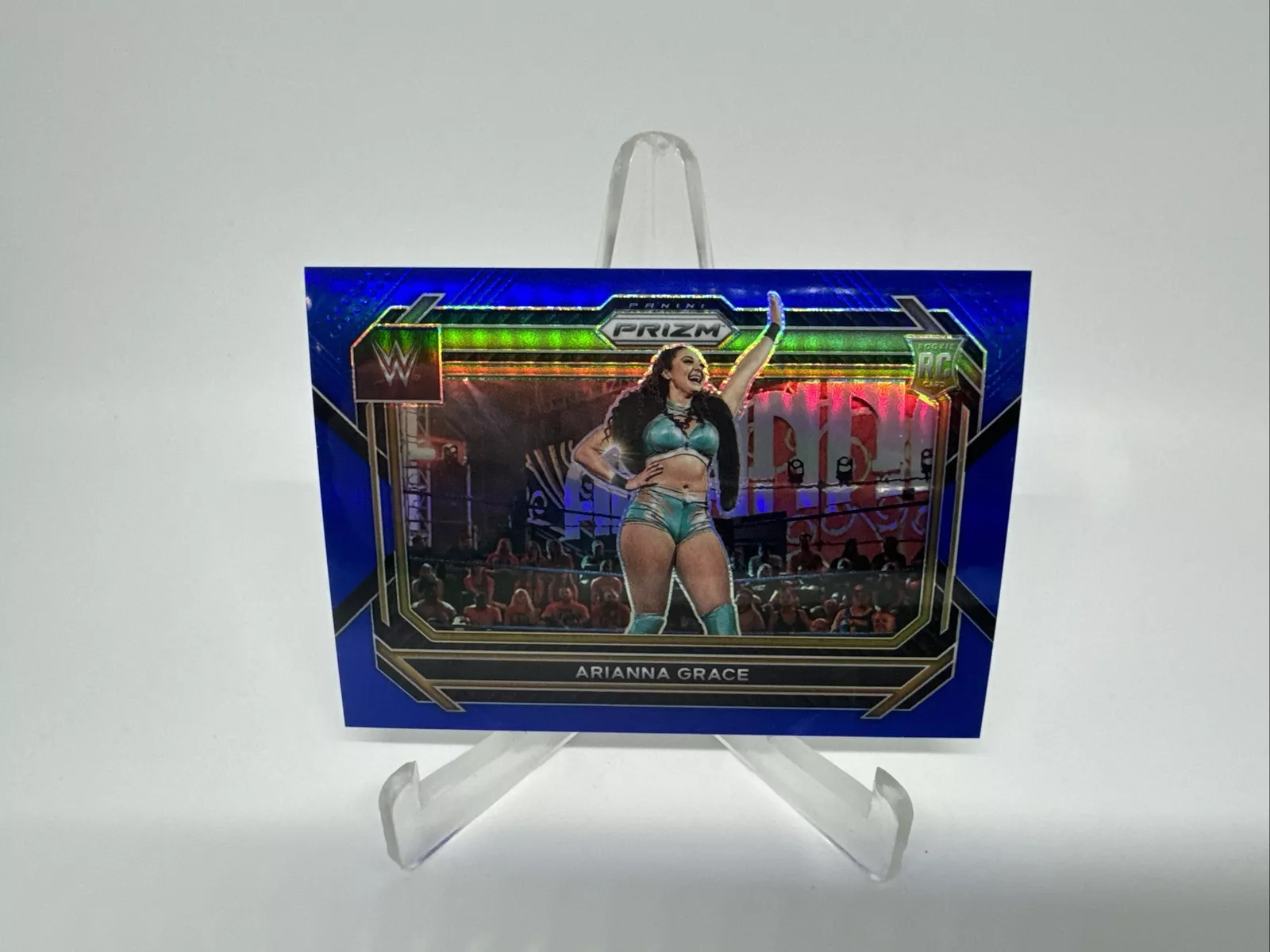 2023 Panini WWE Prizm Arianna Grace #76 Blue Parallel #/199 NXT RC Rookie Card