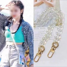 Anti-lost Cell Phone Lanyard Rope Neck Strap Colorful Acrylic Bag Chain 120cm
