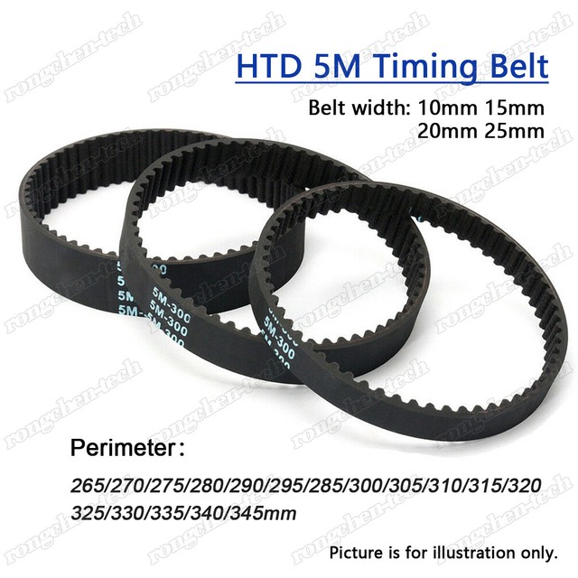 HTD 310-5M Timing Belt Length 5mm Pitch Closed Loop Timing Belt HTD 310-5M Timing Belt Length 5mm Pitch Closed Loop Timing Belt