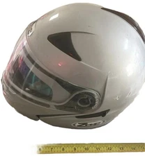  Silver Motorcycle Biker Performance Zamp FL-20 Modular Helmet