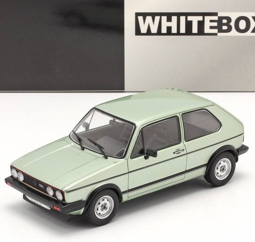 VW Volkswagen Golf I GTI - 1983 - verde claro metálico - caja blanca 1:24 - Imagen 4 de 6