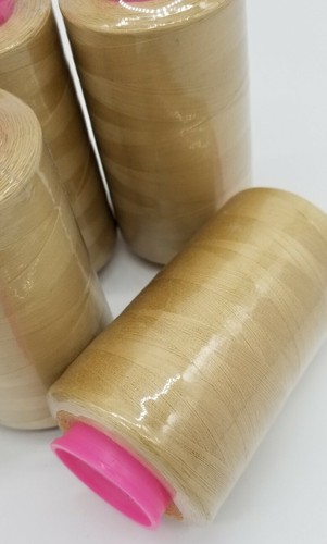 (12) Light Gold Serger Thread Cones – 6000 Yards Each – T27 S/2 Overlock Sewing - Picture 8 of 9
