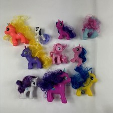 Lot of 10 My Little Pony Toy Figures MLP Assorted Sizes Hasbro Horse Ponies Set