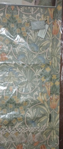NWT MORRIS & Co. Woodland Weeds- Sage 2Pk Chenille Accent Rugs with Fringe - Picture 3 of 8