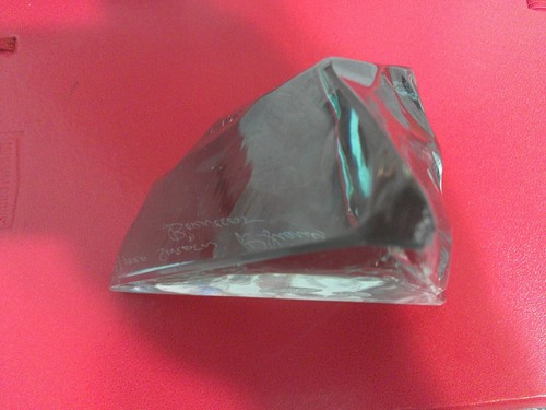 Vintage R. Strand Borneson Iceberg Glass Mushroom Etched - Hovmantorp Sweden *VG - Bild 5 von 14