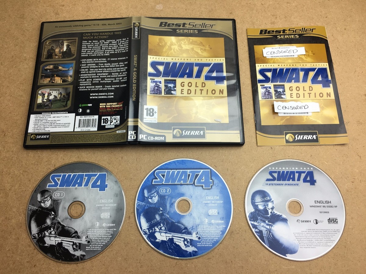 SWAT 4 Gold Edition - PC CD ROM (TESTED/WORKING) UK PAL | eBay SWAT 4 Gold Edition - PC CD ROM (TESTED/WORKING) UK PAL | eBay