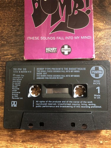 RARE Kenny "Dope" Presents The Bucketheads ‎The Bomb! Cassette tape card sleeve - Picture 2 of 3