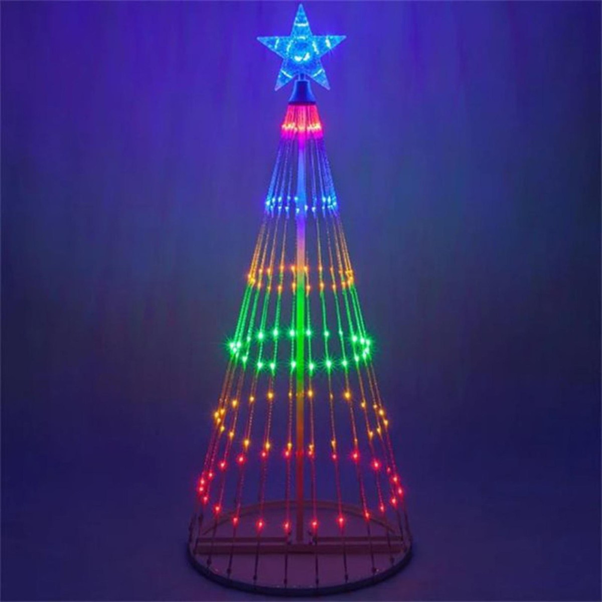 Outdoor christmas sale tree lights led