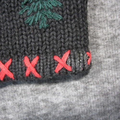 Vtg Designers Originals Studio Sweater Cardigan Womens S Black Christmas Holiday - Picture 9 of 14