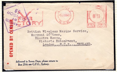 AUSTRALIA WW2 Covers{2} *V FOR VICTORY* Meter & S/S VICTORY LOAN 1945-46 JL160 - Picture 12 of 12