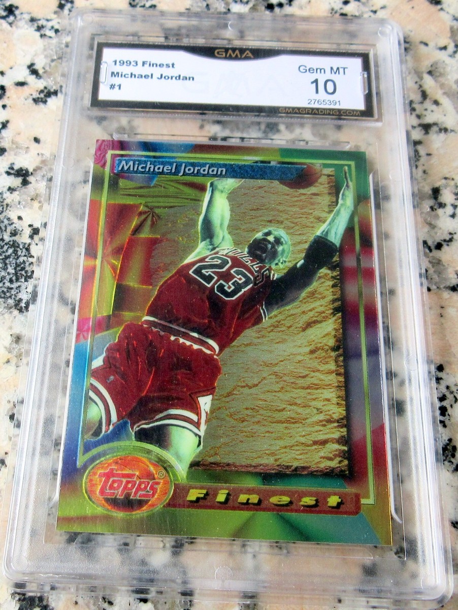 MICHAEL JORDAN 1993 Topps Finest 1st Card GEM MINT 10 Bulls HOF