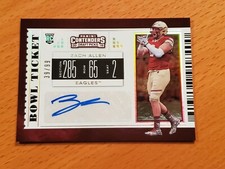 2019 Contenders Bowl Ticket #179 Zach Allen Boston College Rookie Auto #'d 39/99