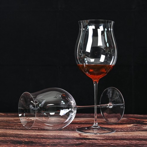 Extra große Kristall Weingläser mit Stiel - Elegantes breites Rand Stielzeug riesig rot - Bild 8 von 8