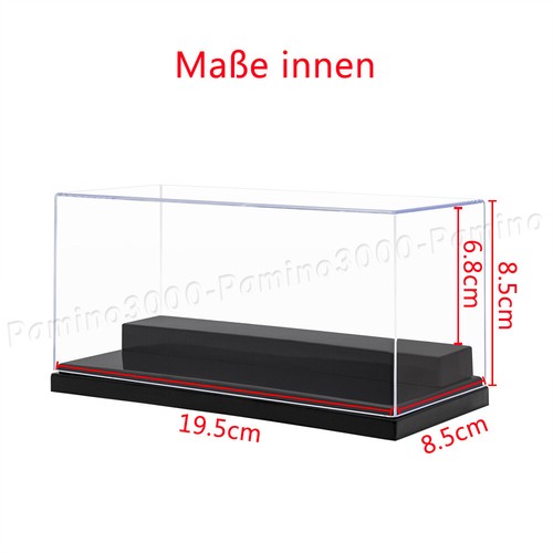 DE 195x85x85mm Acryl Vitrine Einzelvitrine Plexiglas Display Case Schaukasten - Bild 3 von 12
