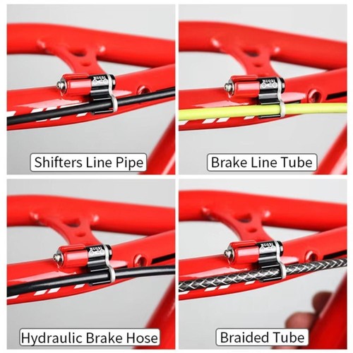 5PCS Cable Guide Adapter Bike Brake Shift Cable Clamps Hydraulic Hose Holder - Picture 9 of 15
