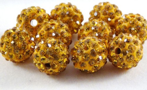 50-100pcs Crystal Rhinestone Pave Disco Ball Polymer Clay Grade A Spacer Beads - Picture 8 of 44