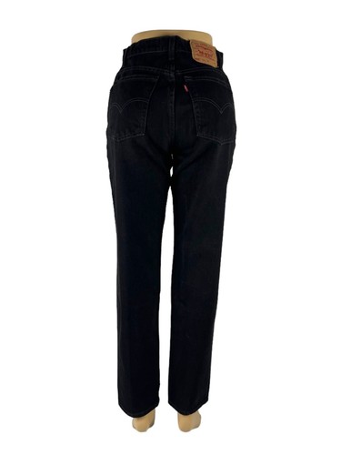 Levi's 550 Womens Size 10 Jeans Black Tapered 27x30 Made in Mexico Vintage 1998 - Picture 4 of 11