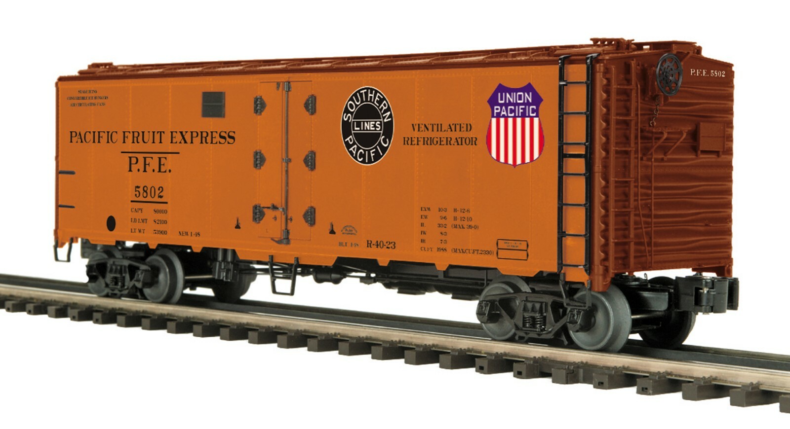 MTH PREMIER PACIFIC FRUIT EXPRESS 40 FT STEEL REEFER 20-94408 vendite online MTH PREMIER PREMIER PREMIER PACIFIC FRUIT EXPRESS 40 FT STEEL REEFER 20-94408 ordina ora goditi un grande sconto