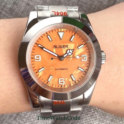 Reloj automático para hombre NH35 PT5000 Miyota esfera texturizada con carcasa de zafiro 36 mm/39 mm - Imagen 45 de 91