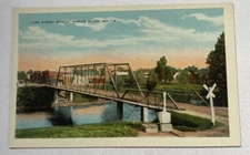 Vintage Postcard ~ Vine Street Bridge View ~ Poplar Bluff Missouri MO