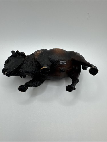 Terra von Battat großer brauner Büffel / Bison Figur Safari Zoo Tier Wildtiere Spielzeug - Bild 3 von 10