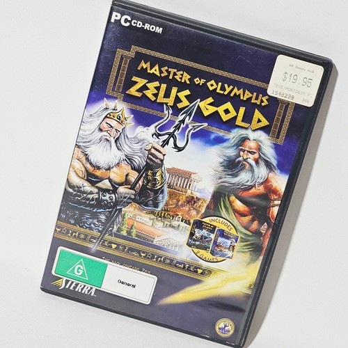 ZEUS MASTER OF OLYMPUS PC Game CD-ROM Sierra 2 Discs 📦 Free Tracked 🚚