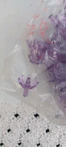 144 Flower Lites Purple Bulb Replacements Ceramic Christmas Tree Light Narco Vtg - Picture 4 of 5