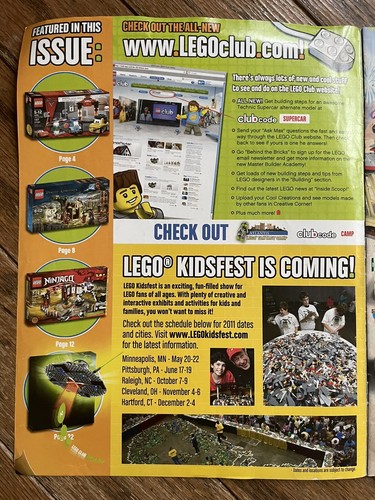 Lego Club Magazine Back Issue May / June 2011 - Picture 2 of 3