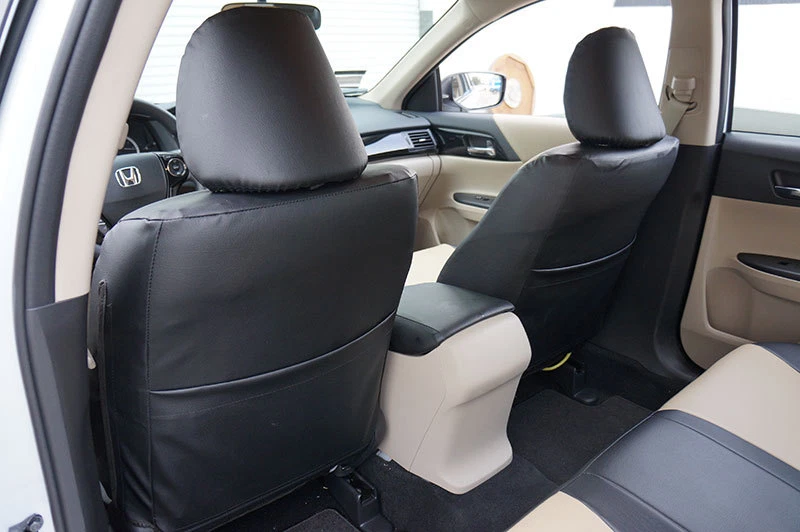 FUNDAS DE ASIENTO IGGEE S. CUERO AJUSTE PERSONALIZADO PARA TOYOTA 86 2017-2020 NEGRO/CARBÓN Foto 3 de 4