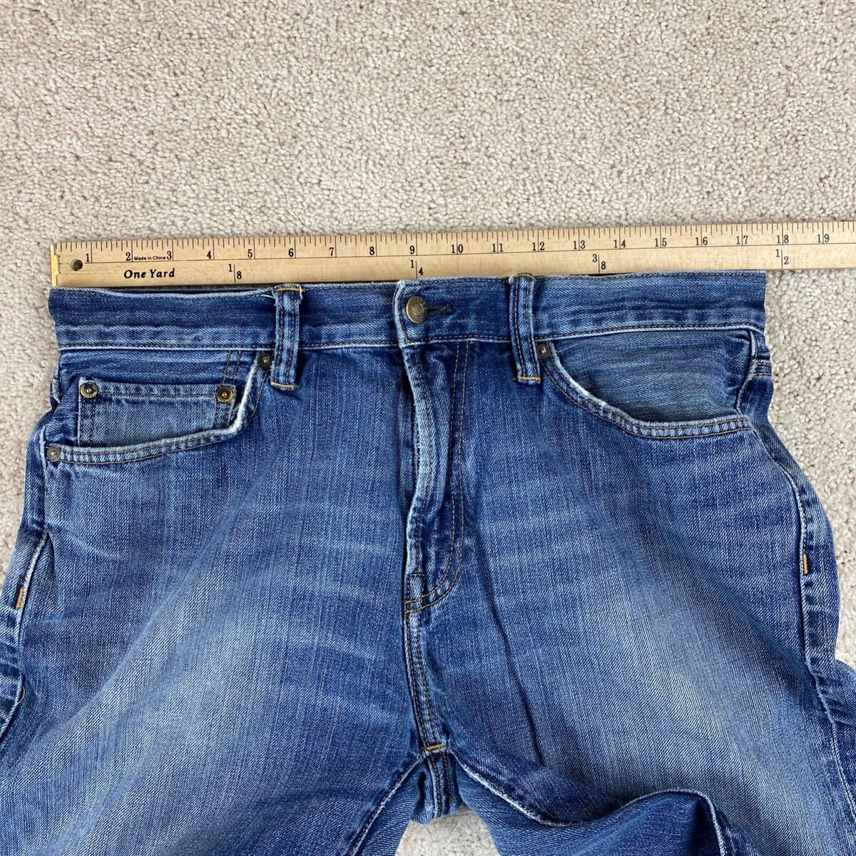 Gap 1969 Jeans Mens 34x27.5 Blue Relaxed Fit Straight Leg