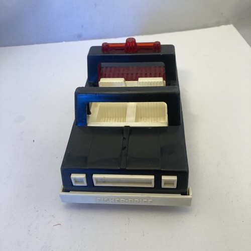 1981 Fisher Price Husky Helpers Police Car Vintage Toy 8” - Picture 6 of 6